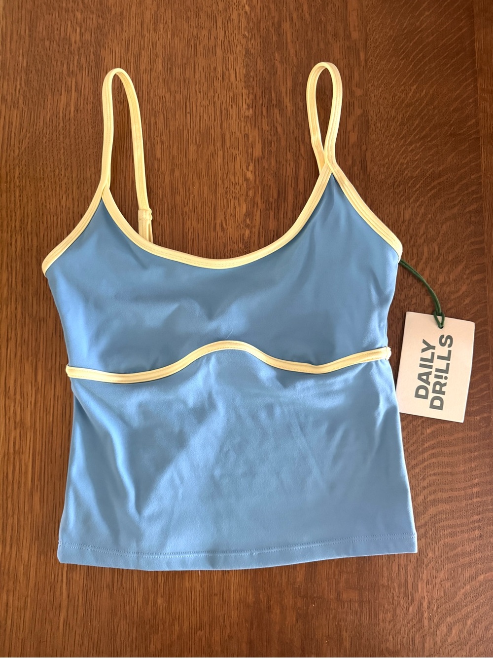 Daily Drills Go! Stretch Tank Malibu Lemonade XS NWT NIB